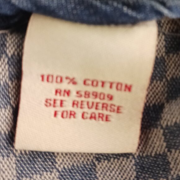 Reba Light Weight 3/4 Sleeve Embellished Denim Jacket Size Small Country Western - Picture 15 of 16